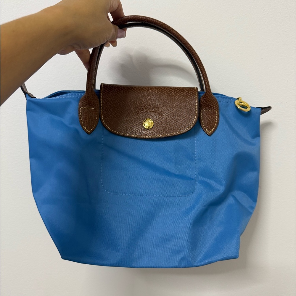 Longchamp Small Le Pliage Canvas Top Handle Bag. - Picture 6 of 12